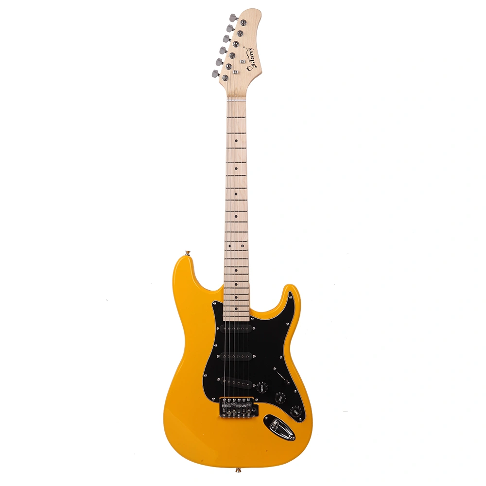 GST Stylish Electric Guitar Kit with Black Pickguard Orange