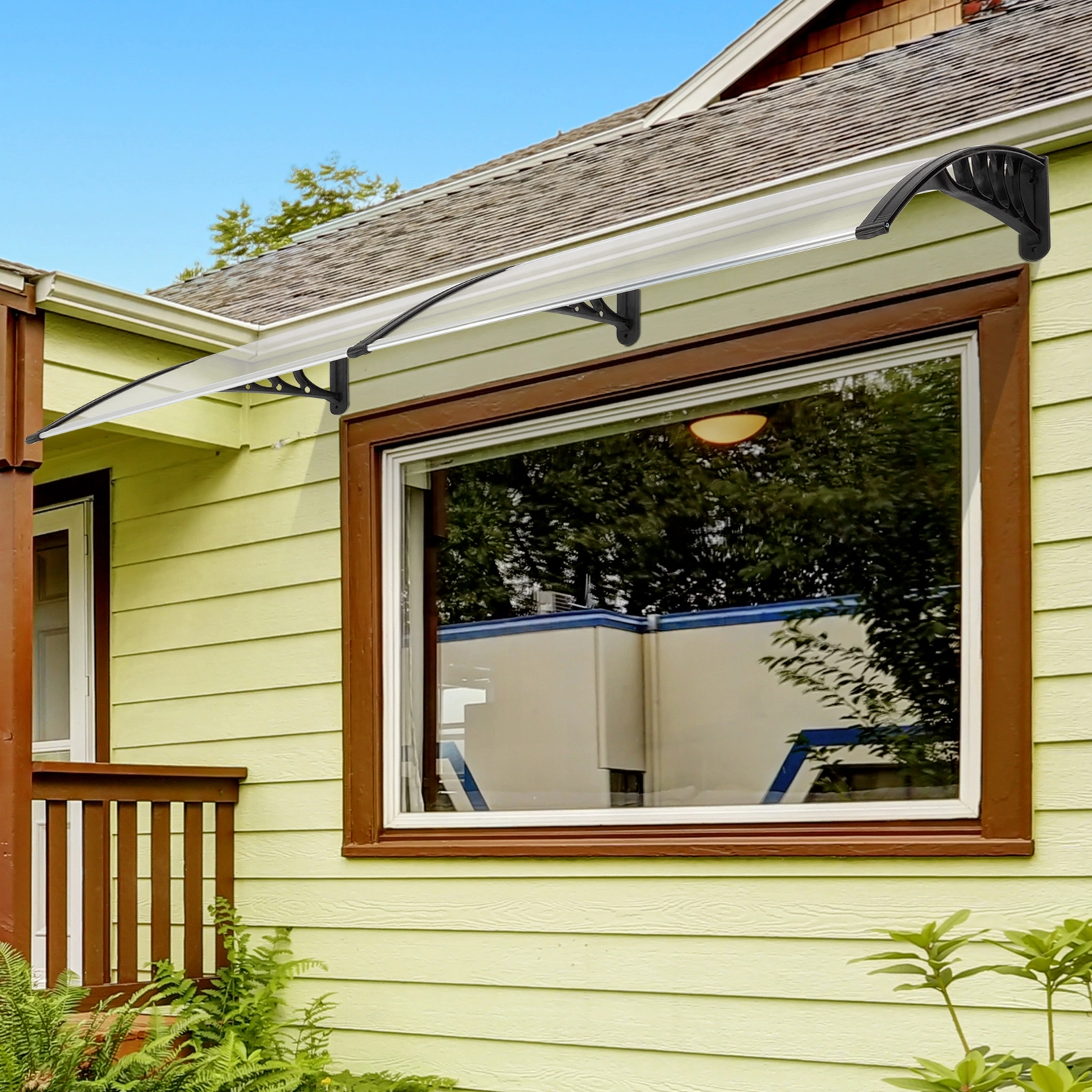 HT-200 x 100 Household Application Door & Window Rain Cover Eaves Black Holder view 37