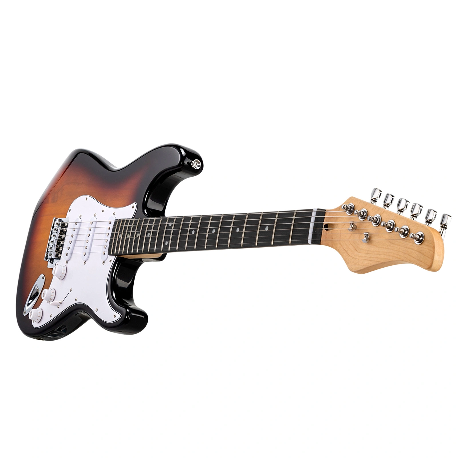 GST Electric Guitar Kit 39 inch with Black Pickguard, Sunset Gradient Finish, Full Accessory Set for Beginners view 5