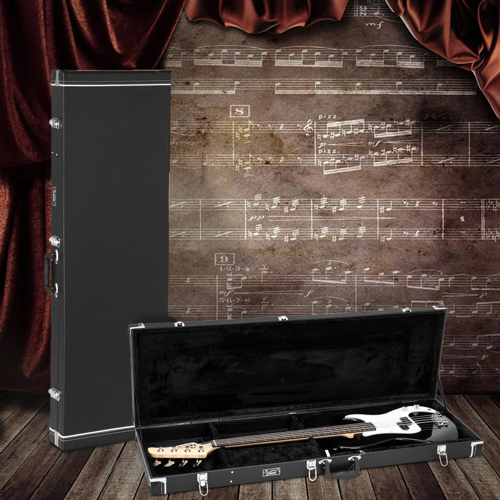High Grade Electric Guitar Square Hard Case Flat Black view 14