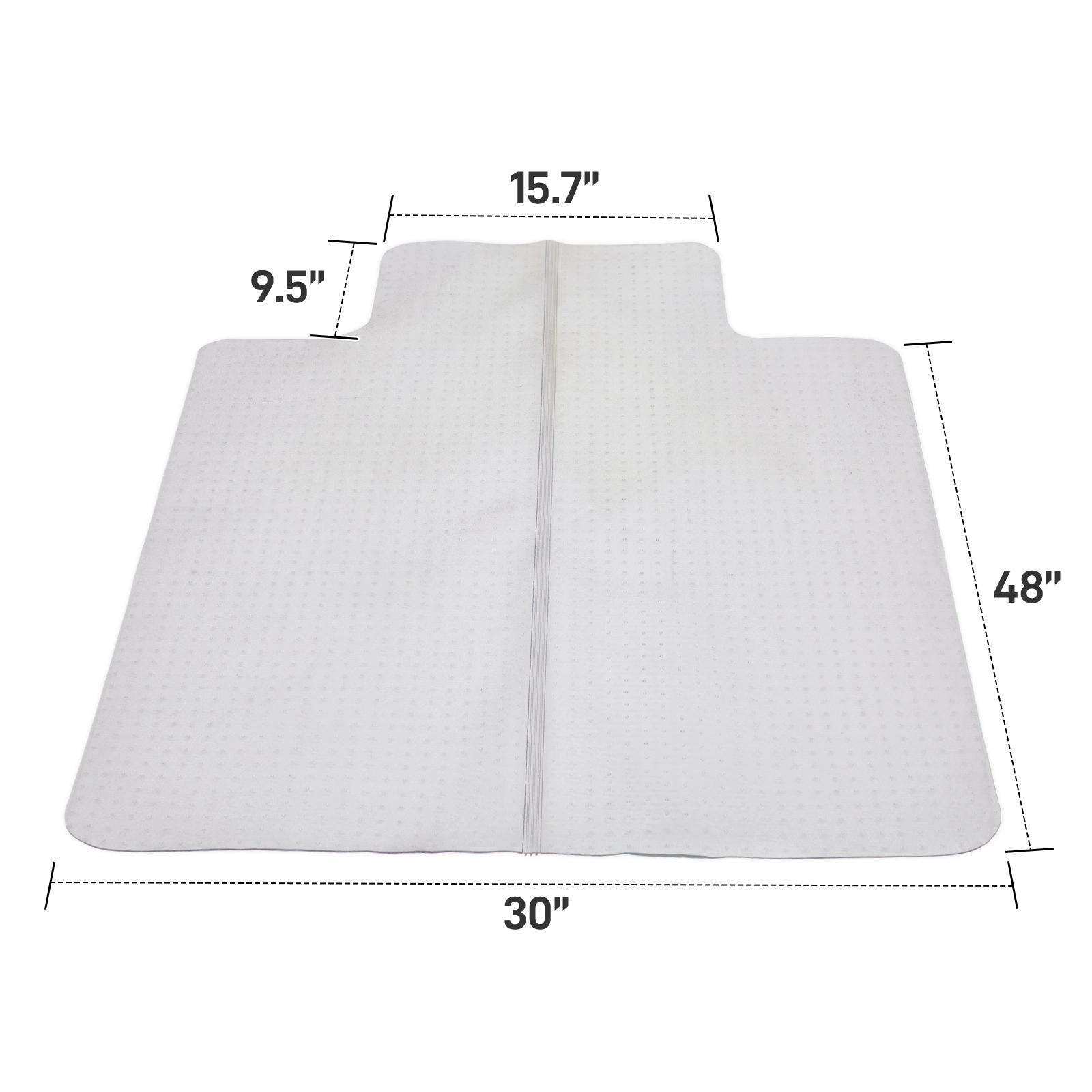 Double Fold PVC Floor Mat 36x48 inch (90x120cm) Matte Textured Raised Design 2.2mm Thick Heavy Duty Entry Outdoor Door Mat view 4