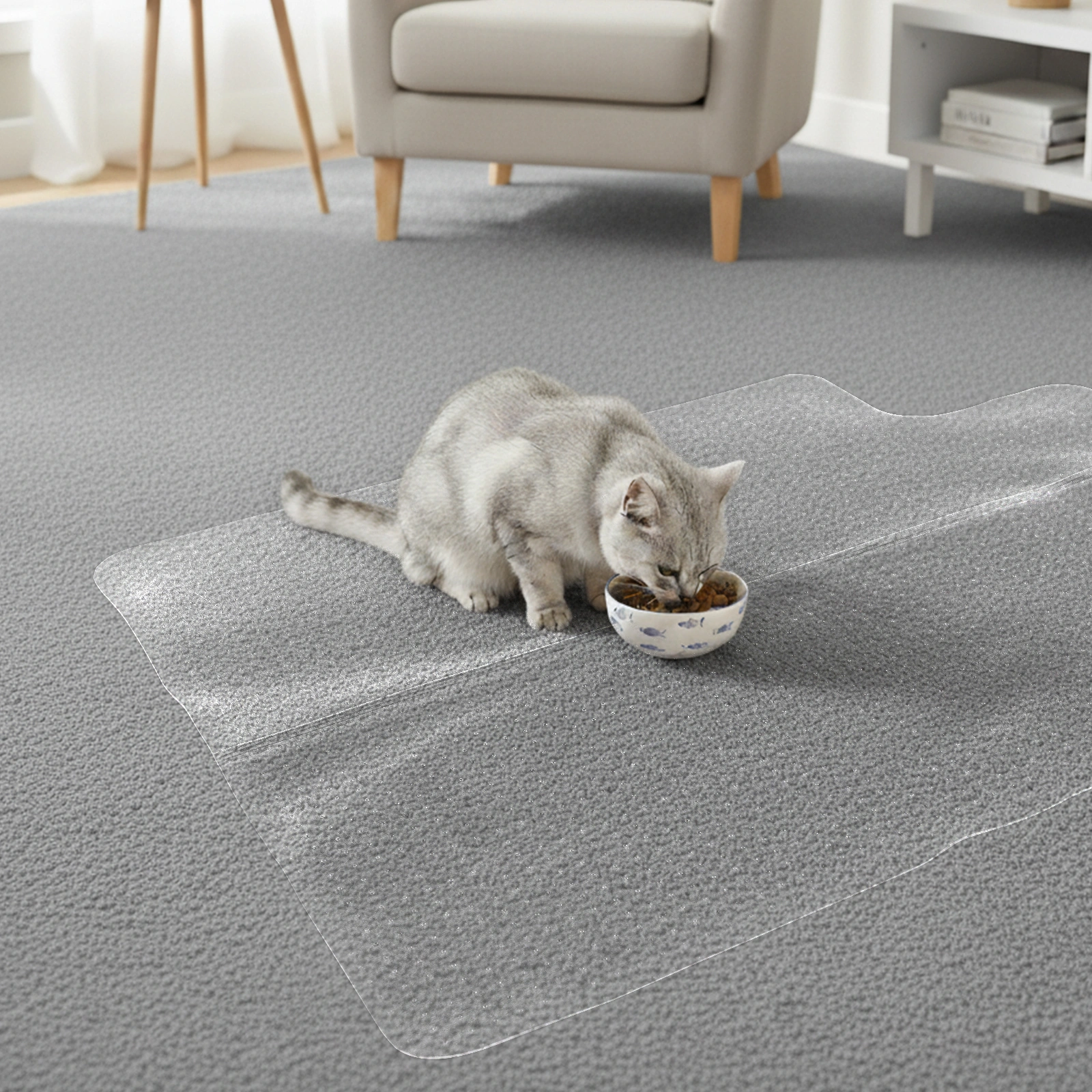 Double Fold PVC Floor Mat 36x48 inch (90x120cm) Matte Textured Raised Design 2.2mm Thick Heavy Duty Entry Outdoor Door Mat view 8