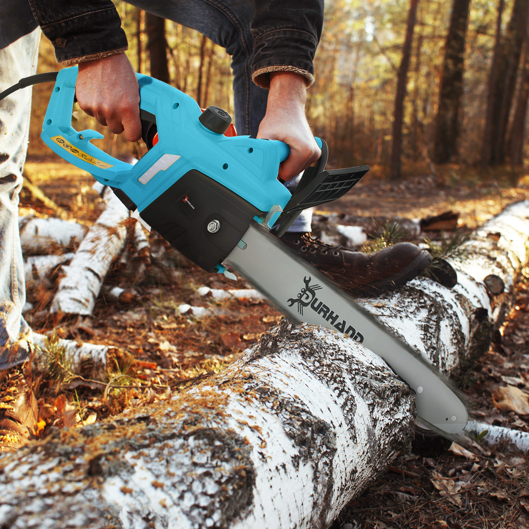 Professional Gas Chainsaw 18 Inch, 50CC Engine with Bar & Chain Kit, Lightweight for Firewood Cutting view 4