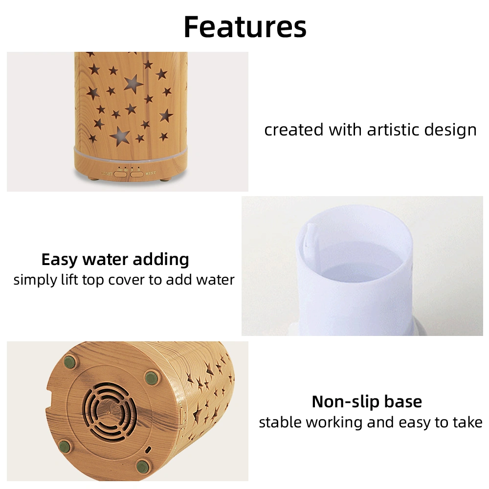 200ml Essential Oil Diffuser for Home 7 LED Color Changing, Ultra Quiet, BPA-Free Aromatherapy Diffuser for Office, Yoga & Sleep view 7