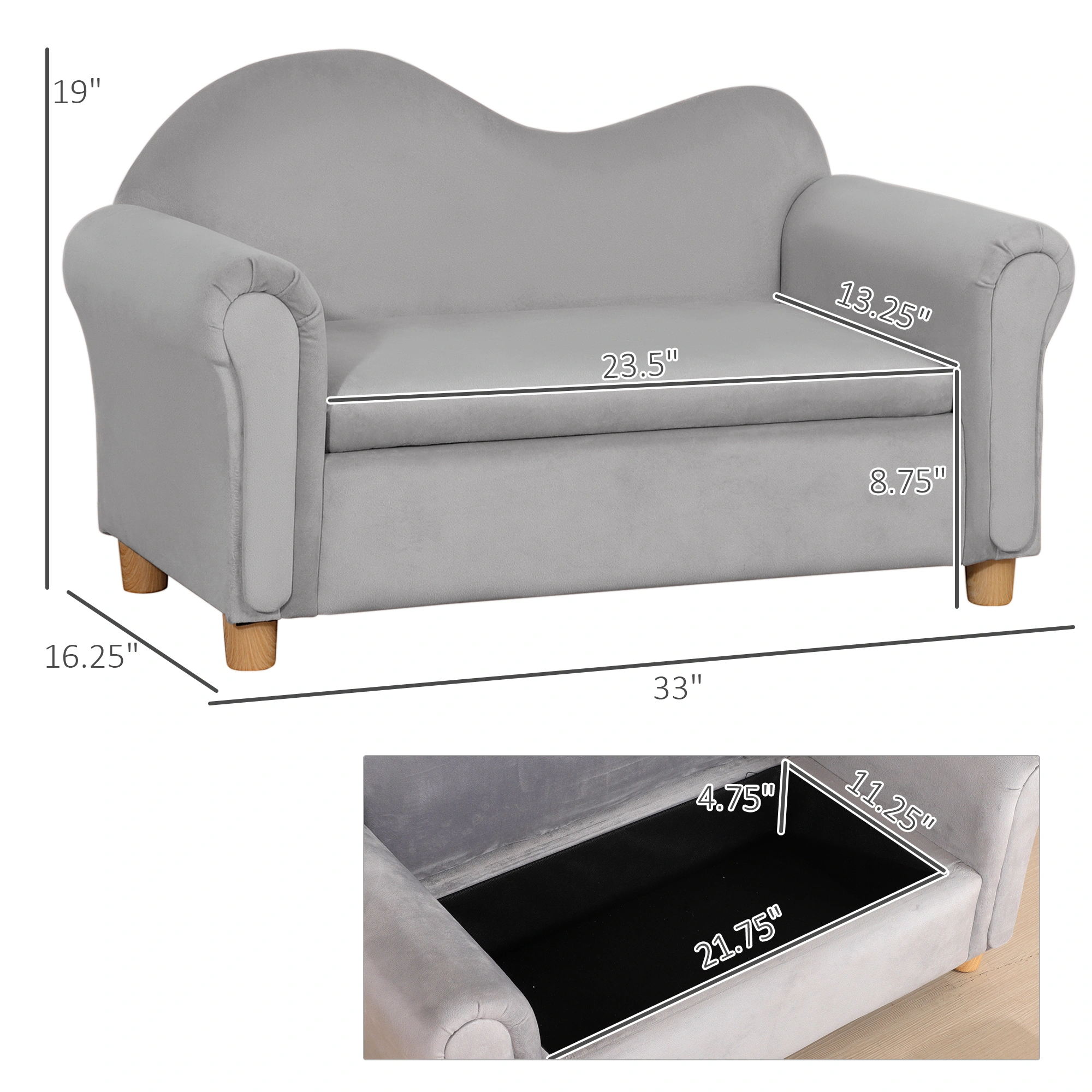 Kids Sofa ( Amazon Shipping)(Prohibited by WalMart) view 2