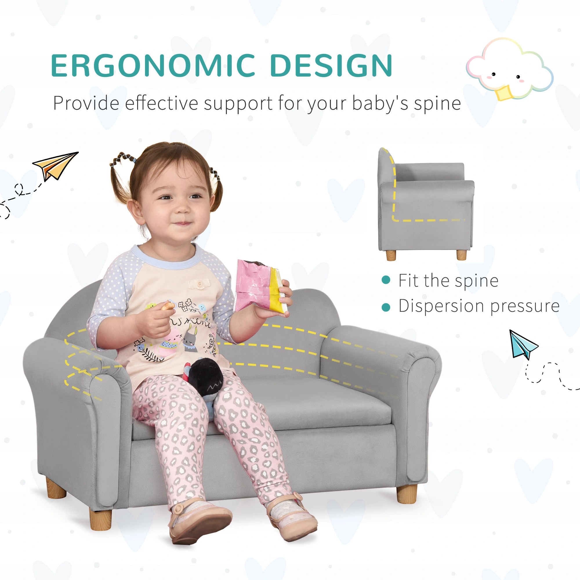 Kids Sofa ( Amazon Shipping)(Prohibited by WalMart) view 4