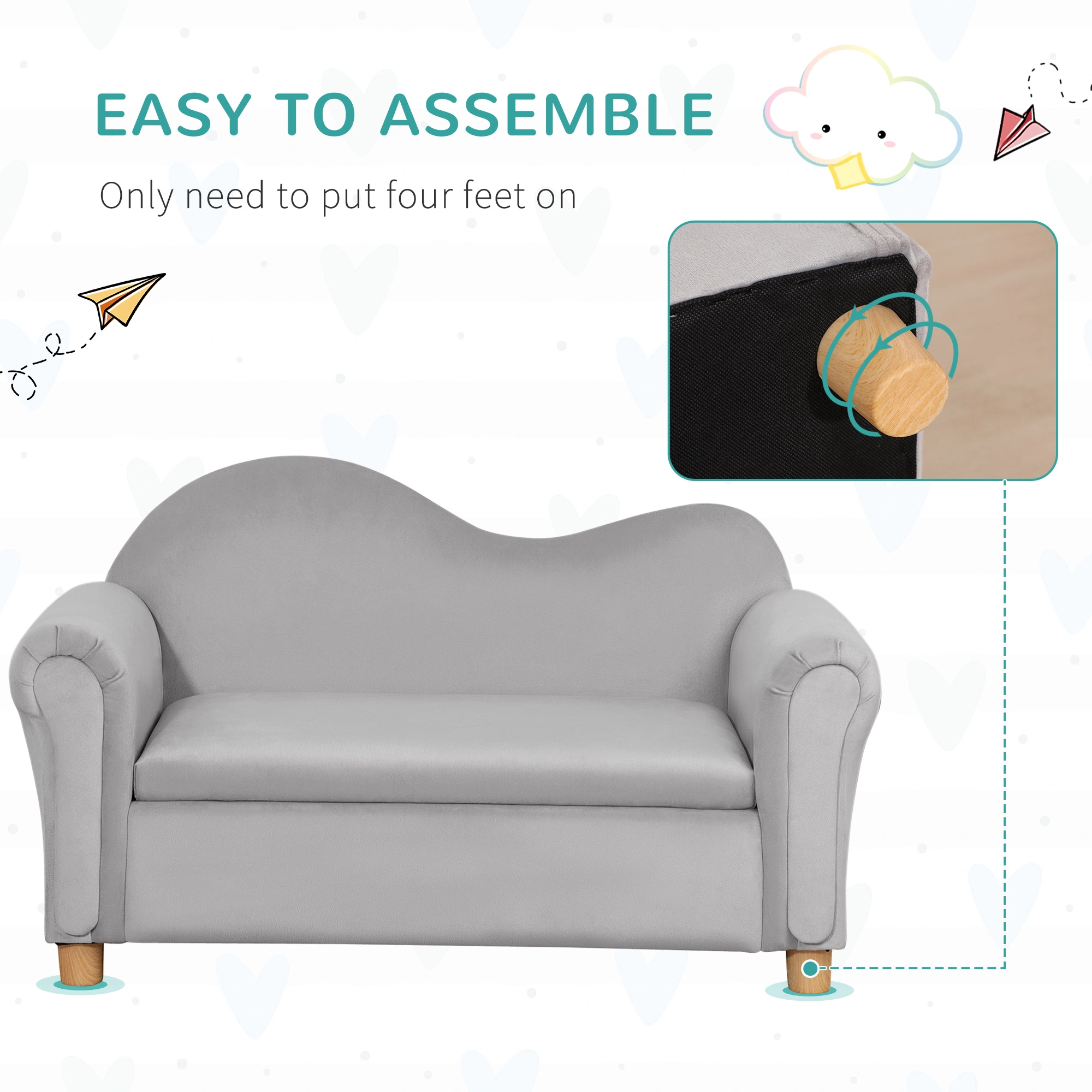 Kids Sofa ( Amazon Shipping)(Prohibited by WalMart) view 5