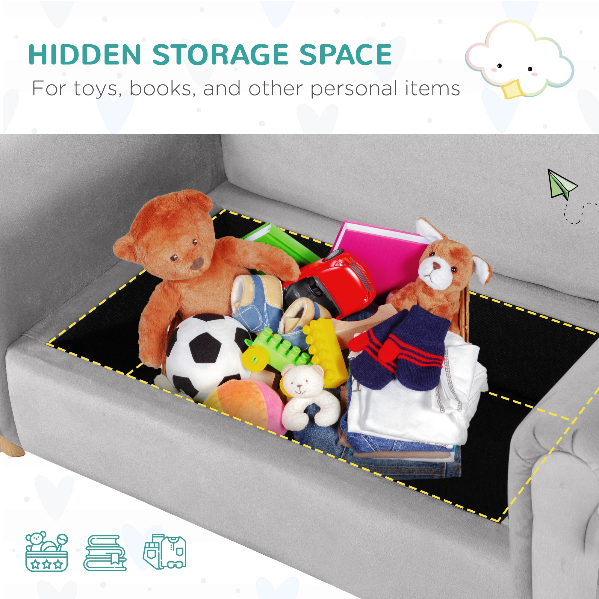 Kids Sofa ( Amazon Shipping)(Prohibited by WalMart) view 6