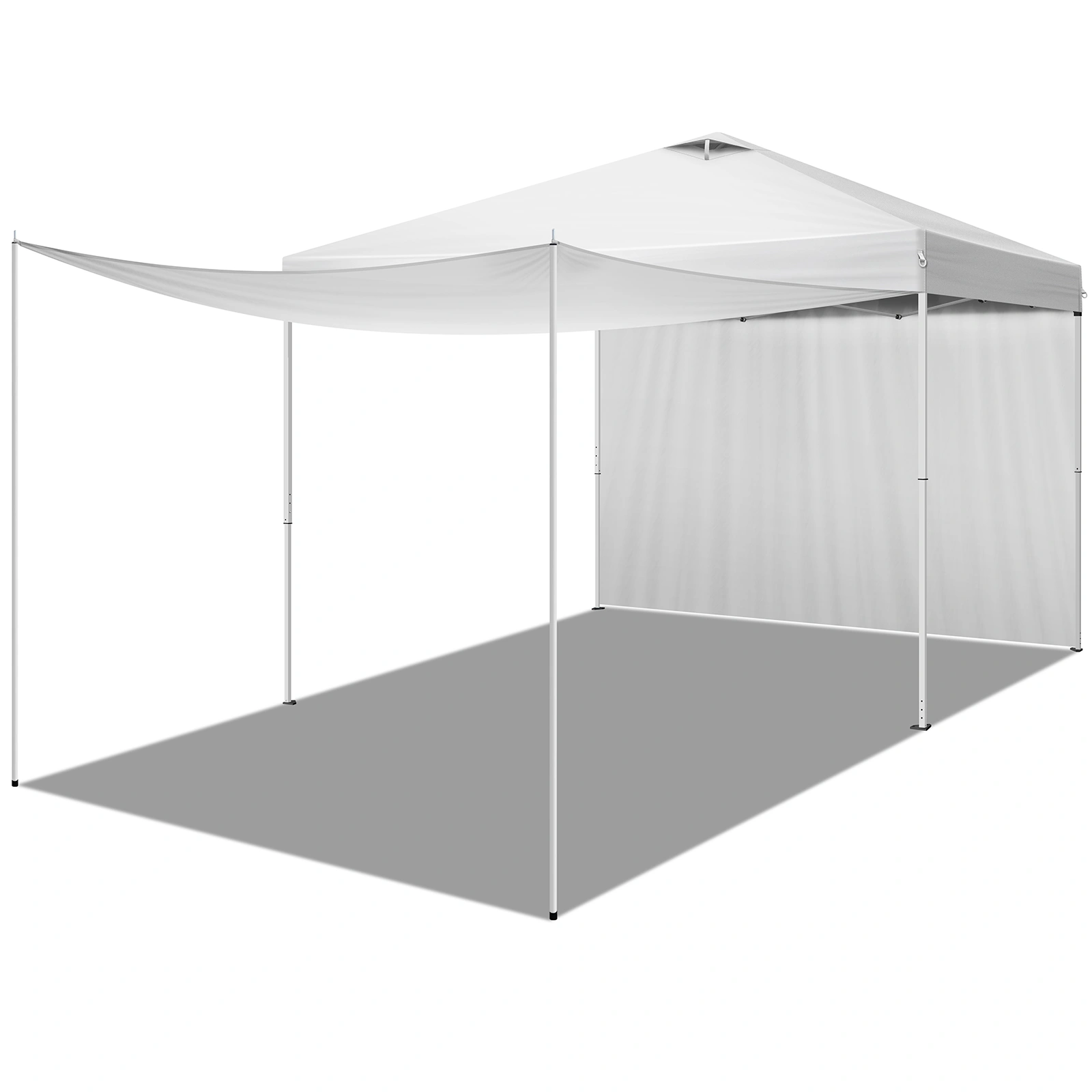 10x10FT Pop Up Canopy Tent with 2 Sidewalls, Outdoor Party Shelter Canopy for Events view 3