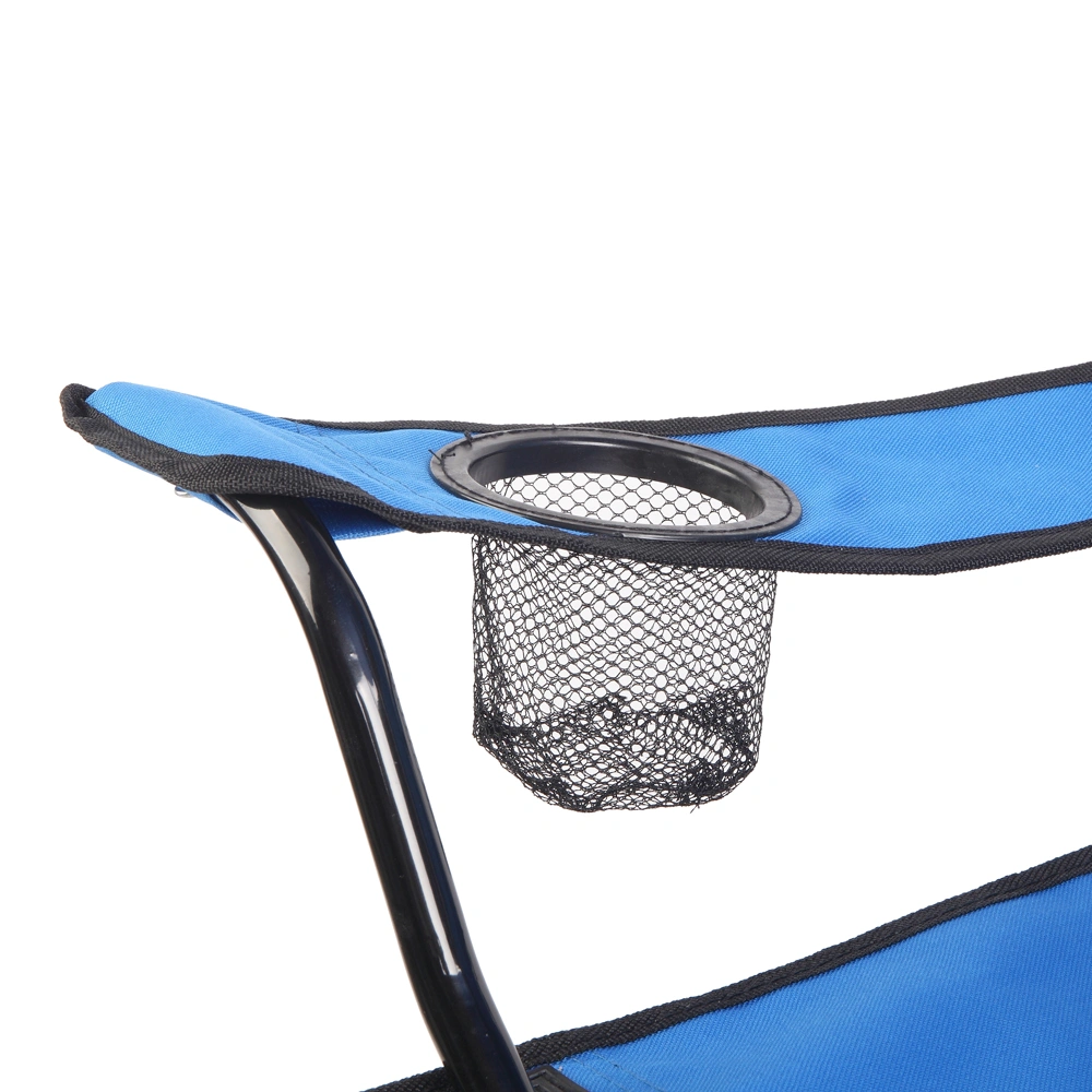Portable Outdoor 2-Seat Folding Chair with Removable Sun Umbrella Blue view 22