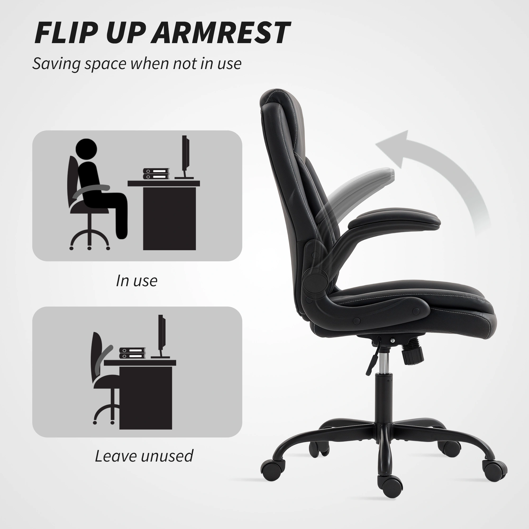 Executive Massage Office Chair High Back Recliner Ergonomic Swivel Chair with Lumbar Support view 2