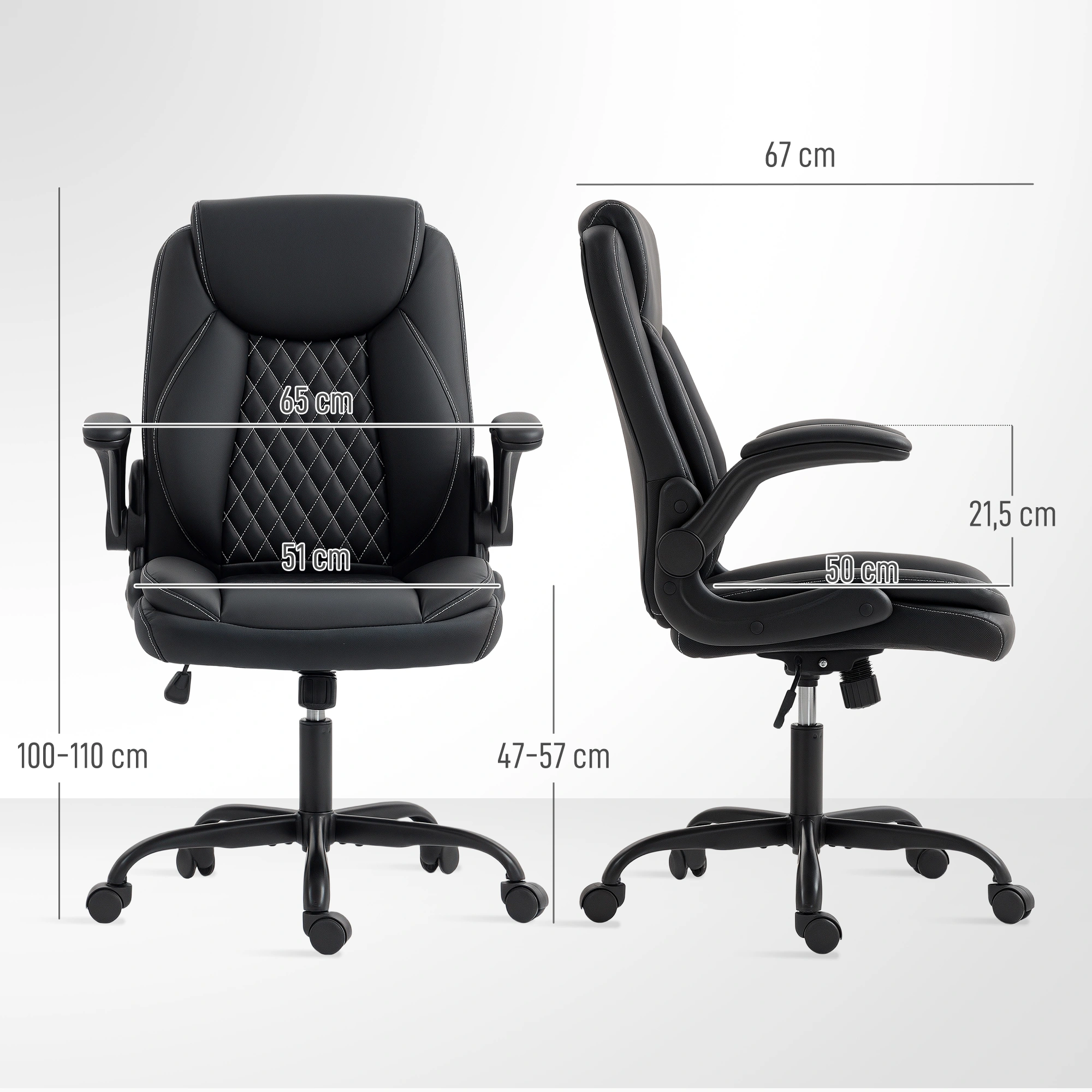 Executive Massage Office Chair High Back Recliner Ergonomic Swivel Chair with Lumbar Support view 4