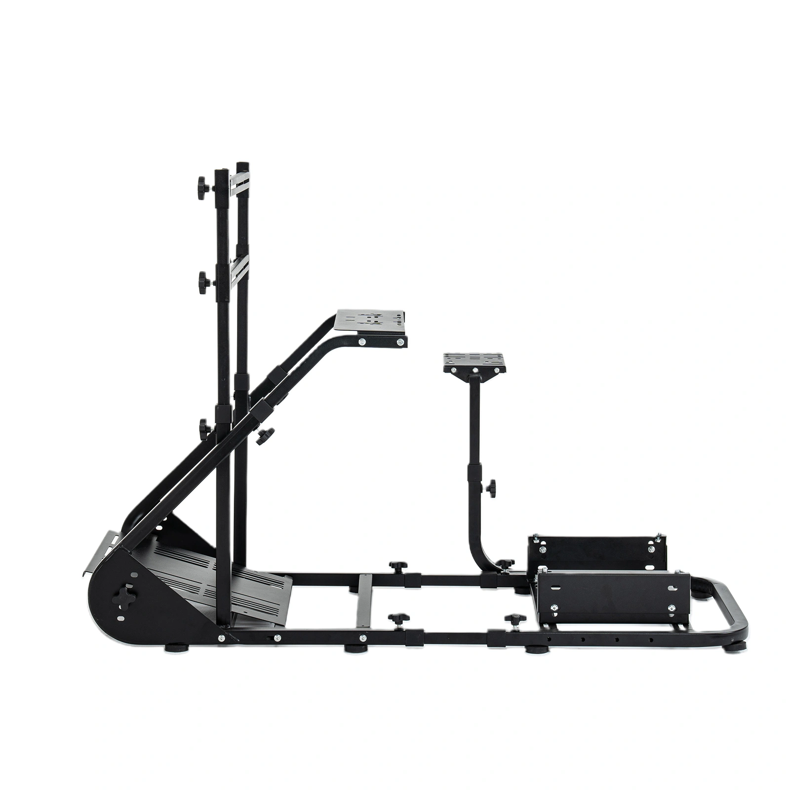 Enhanced and stable racing wheel cockpit, compatible with Fanatec, PXN, Thrustmaster, and Logitech adjustable driving simulators, excluding handbrake, pedals, and monitor -No self pick up view 2