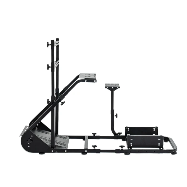 Enhanced and stable racing wheel cockpit, compatible with Fanatec, PXN, Thrustmaster, and Logitech adjustable driving simulators, excluding handbrake, pedals, and monitor -No self pick up view 6