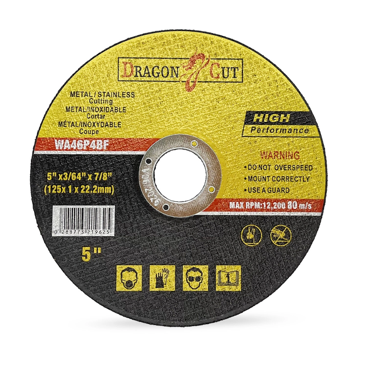 50x125mm Ultra Thin 1mm Metal Cutting Disc for Steel & Stainless - Angle Grinder Blade 50pcs view 4