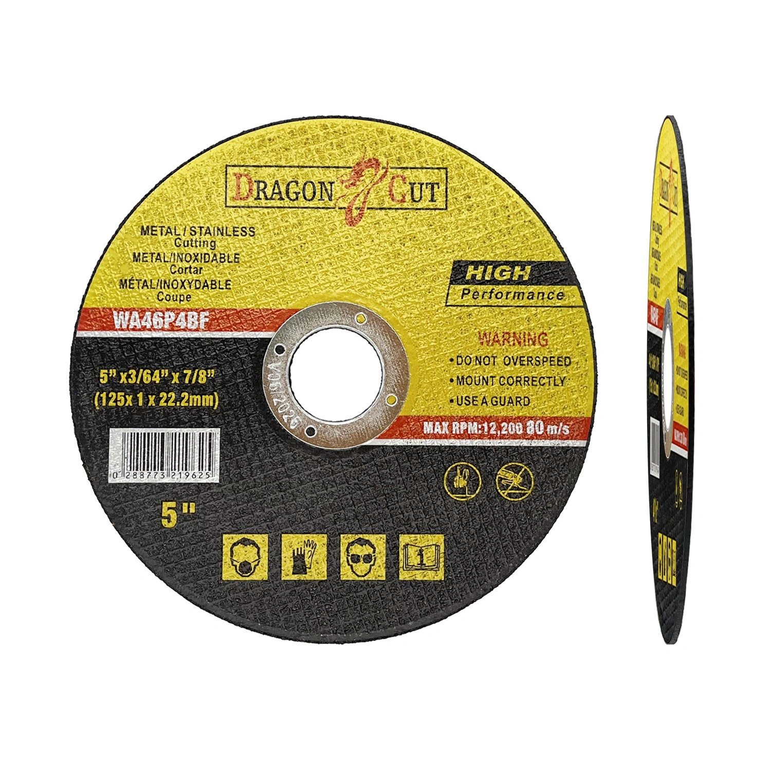 50x125mm Ultra Thin 1mm Metal Cutting Disc for Steel & Stainless - Angle Grinder Blade 50pcs view 5