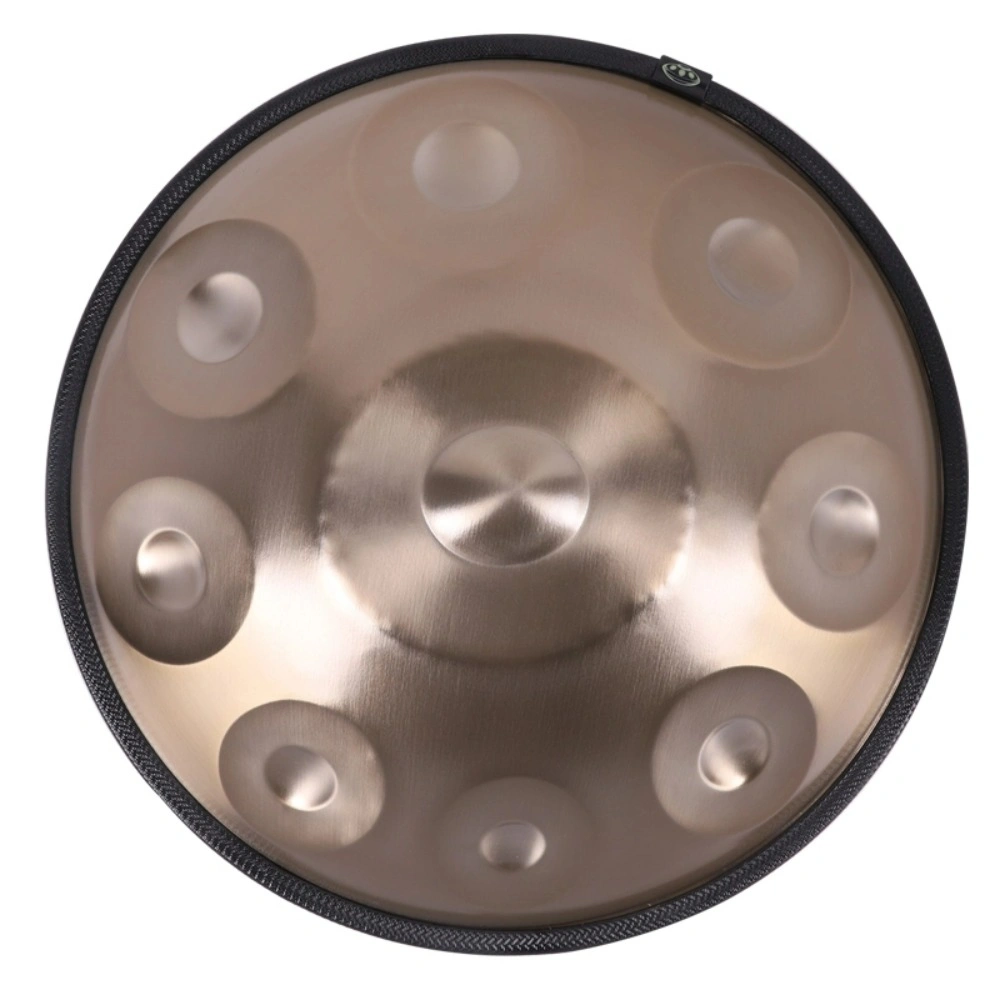 9 Notes Gold Solid Color Handpan Drum Steel Tongue Percussion Instrument