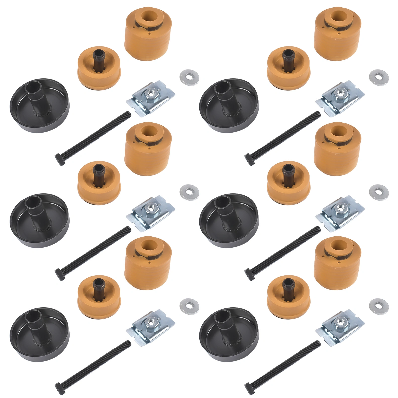 6Pcs Body Mount Kit Replacement for 08-16 Ford F450 Truck Crew Cab&Chassis 7C3Z1000154AA/AB view 7