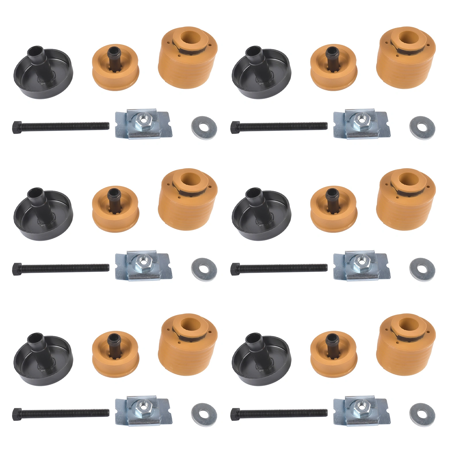 6Pcs Body Mount Kit Replacement for 08-16 Ford F450 Truck Crew Cab&Chassis 7C3Z1000154AA/AB view 9