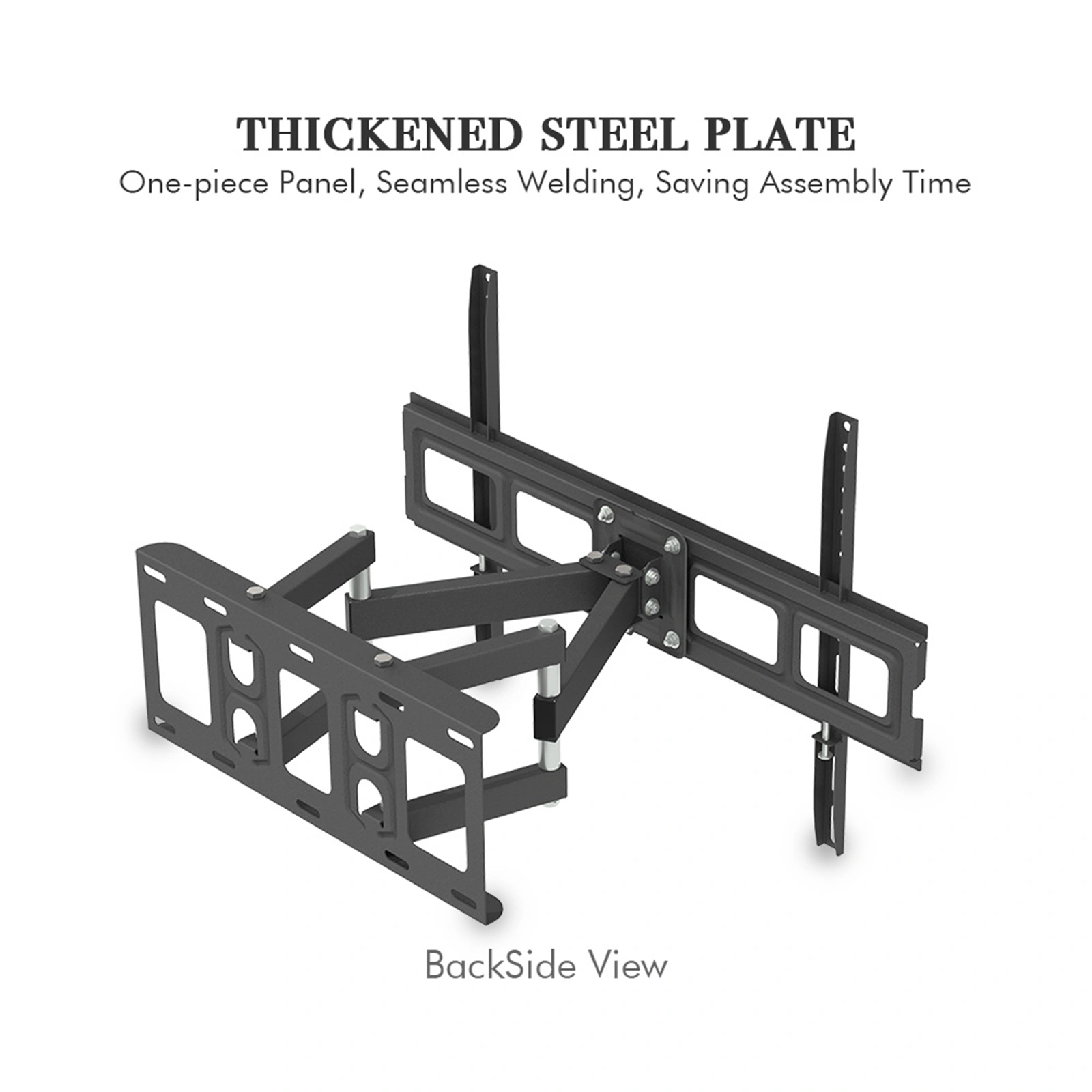 32-70 Inch Double Pendulum Large Base TV Stand Tmds-101 Bearing 50Kg/Vese600*400/Upper And Lower-10~ 10° view 7