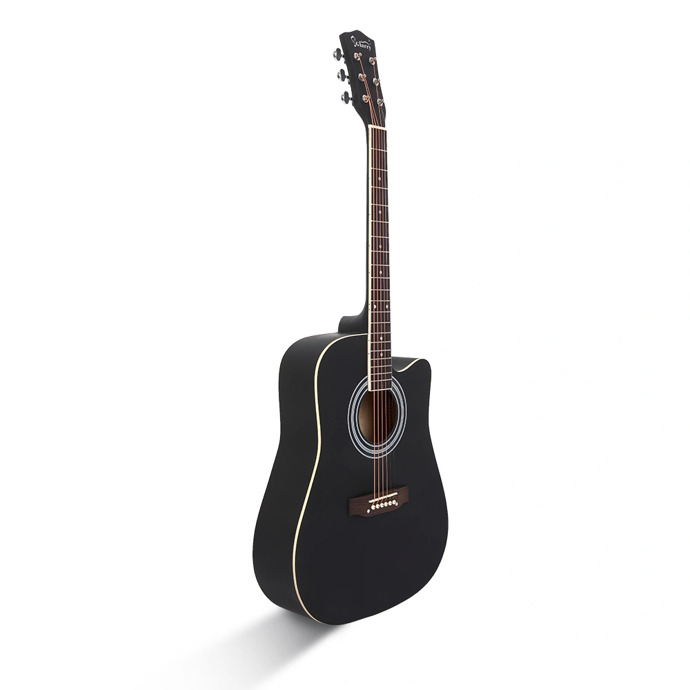 GT502 41" Folk Guitar Bag Shield Wrench, Notch Spruce Panel with Matte Edging, Black view 3