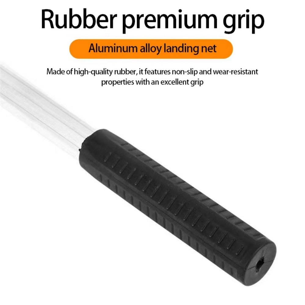 Foldable Landing Net Aluminum Alloy Frame Fishing Replacement Triangular Fishing For Easy Catches Portable Net Corrosions Resistant For Outdoor Activity view 3