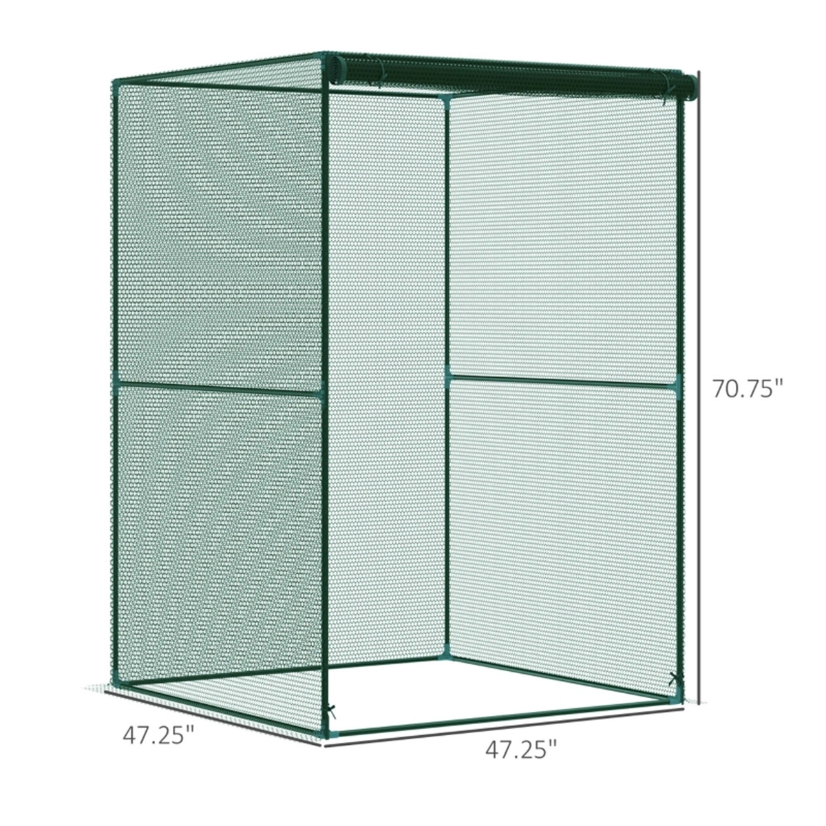 Walk-in Mini Greenhouse - Portable Pop-Up Garden Plant Tent with UV-Resistant PE Cover for Seedlings, Vegetables & Flowers view 3