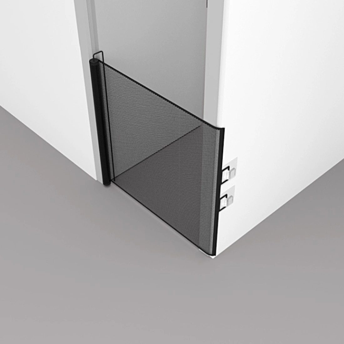 Retractable Pet Gate for Dogs & Babies, Folding Safety Stair Gate, Adjustable Doorway Barrier, Self-Closing Gate view 4