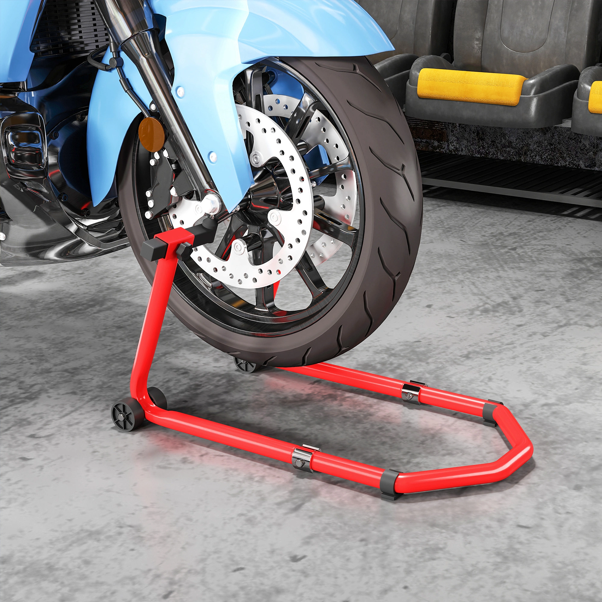 Heavy Duty Welding Table Roller Stand with Adjustable Height, Miter Gauge Slot, Steel Construction for Workshop