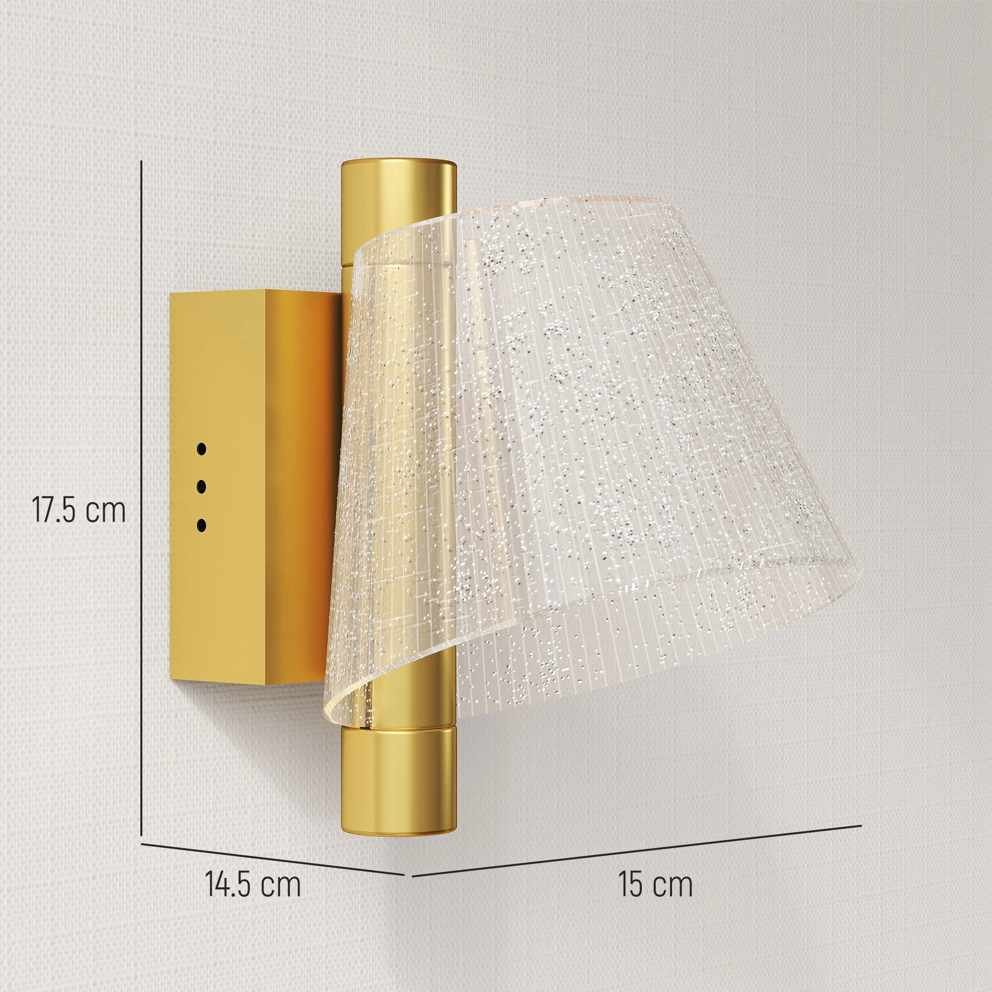 Modern LED Outdoor Wall Sconce, Waterproof IP65 Exterior Wall Light for House Garden Patio view 2