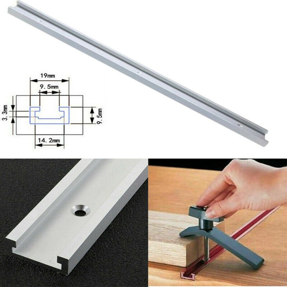 800/1000mm T-slot T-track Miter Track Jig Fixture Slot Woodworking Tool Aluminum-1000mm view 4