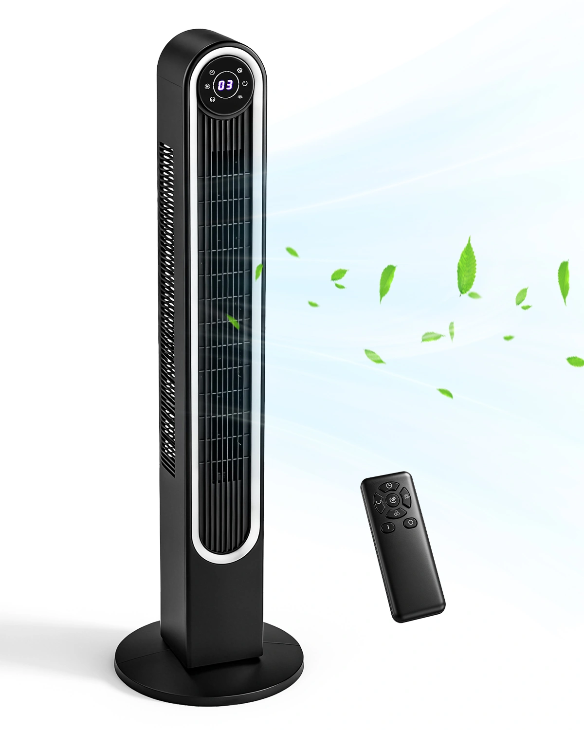 US Standard RTW-ER42(L) Tower Fan, 110V, 60W, 42 Inch Column Tower Fan