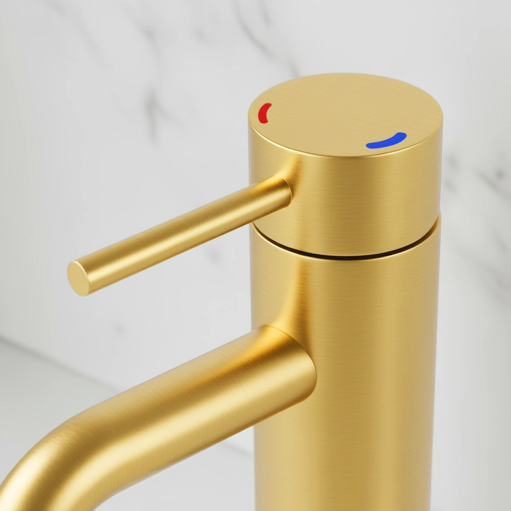 Single Handle Bathroom Faucet Lavatory Faucet Stainless Steel Single Hole-T10, Brushed Gold[Unable ship on weekends, TK/TEMU only for pickup, only TX10643 warehouse supports GOFO] view 8