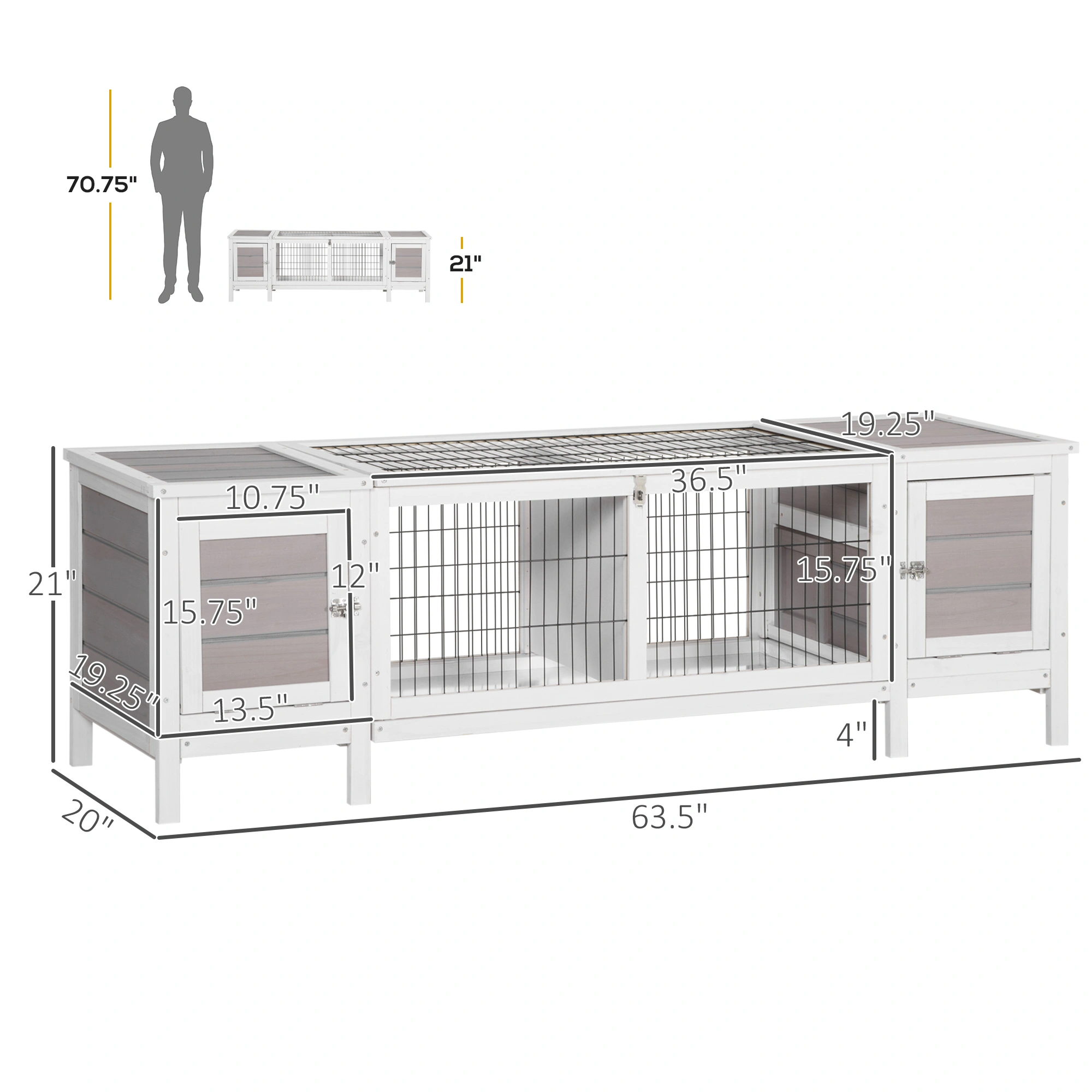 Large Dog Playpen Exercise Pen for Puppies, Small Animals, Foldable Metal Pet Cage view 2