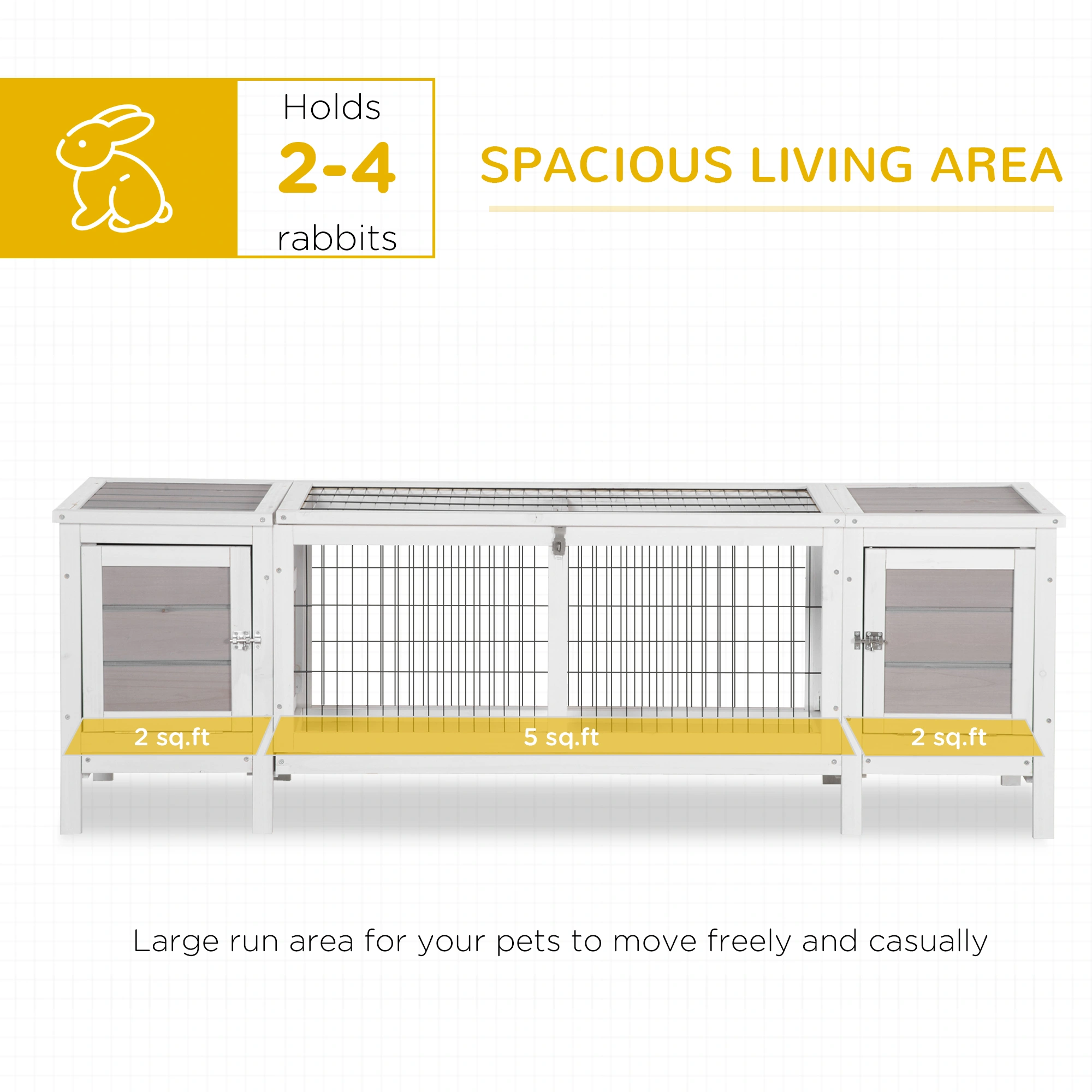 Large Dog Playpen Exercise Pen for Puppies, Small Animals, Foldable Metal Pet Cage view 3
