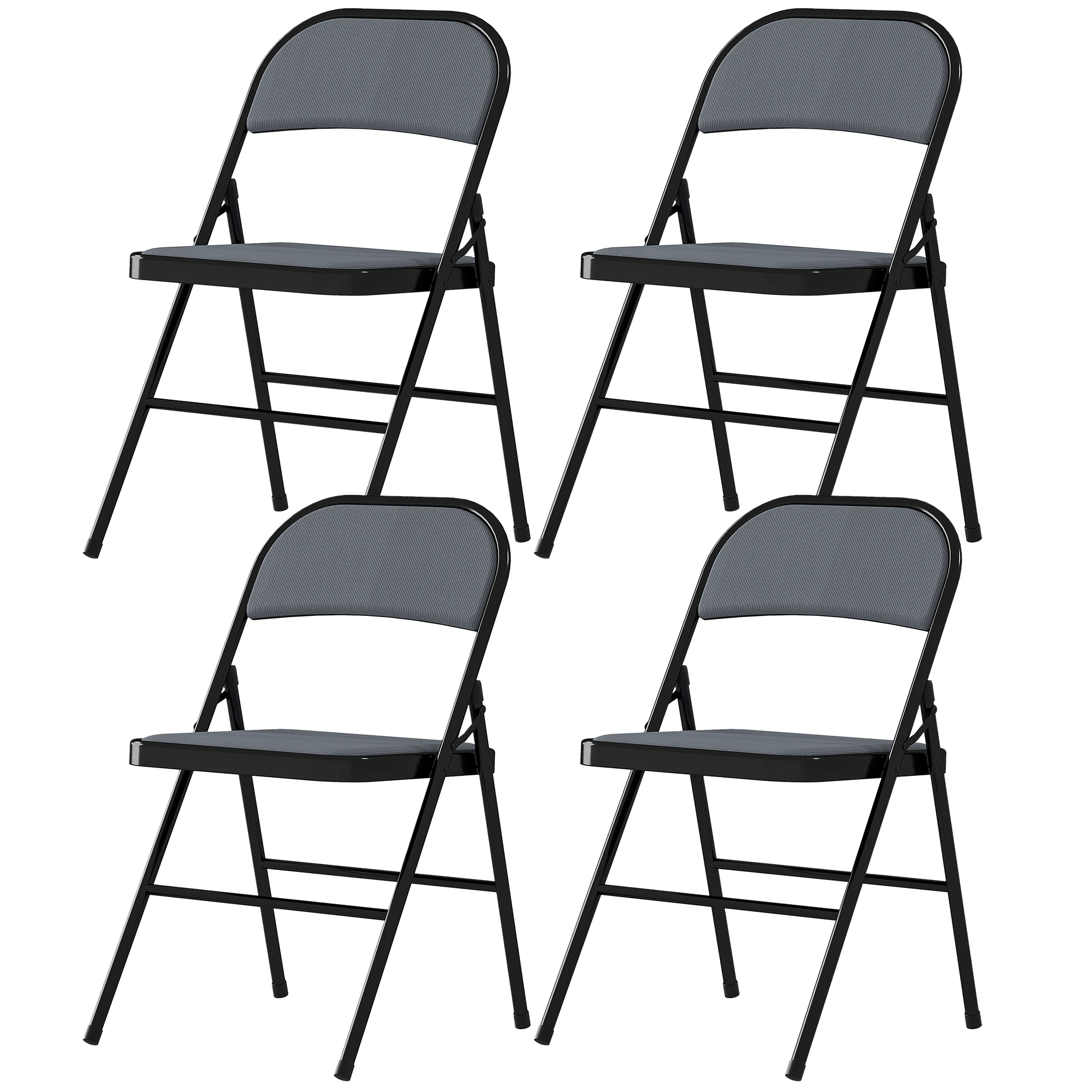 Portable Folding Camping Chair, Lightweight Collapsible Outdoor Chair with Cup Holder, Packable Foldable Chair for Beach Camping view 2