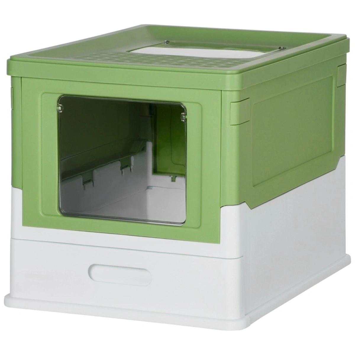 Fully Enclosed Cat Litter Box - Premium Odor-Proof Pet Toilet with High Sides, Easy-Clean Design for Indoor Cats view 2