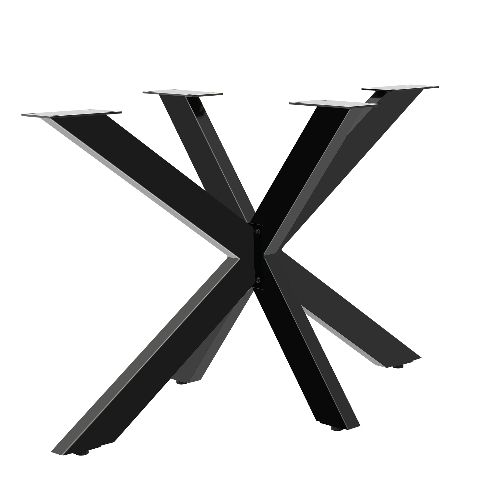 Metal Table Leg Base, Spider Table Frame DIY Furniture, 1 Piece Table Base 120x68cm, Height 71cm for Dining Table, Desk, Conference Table