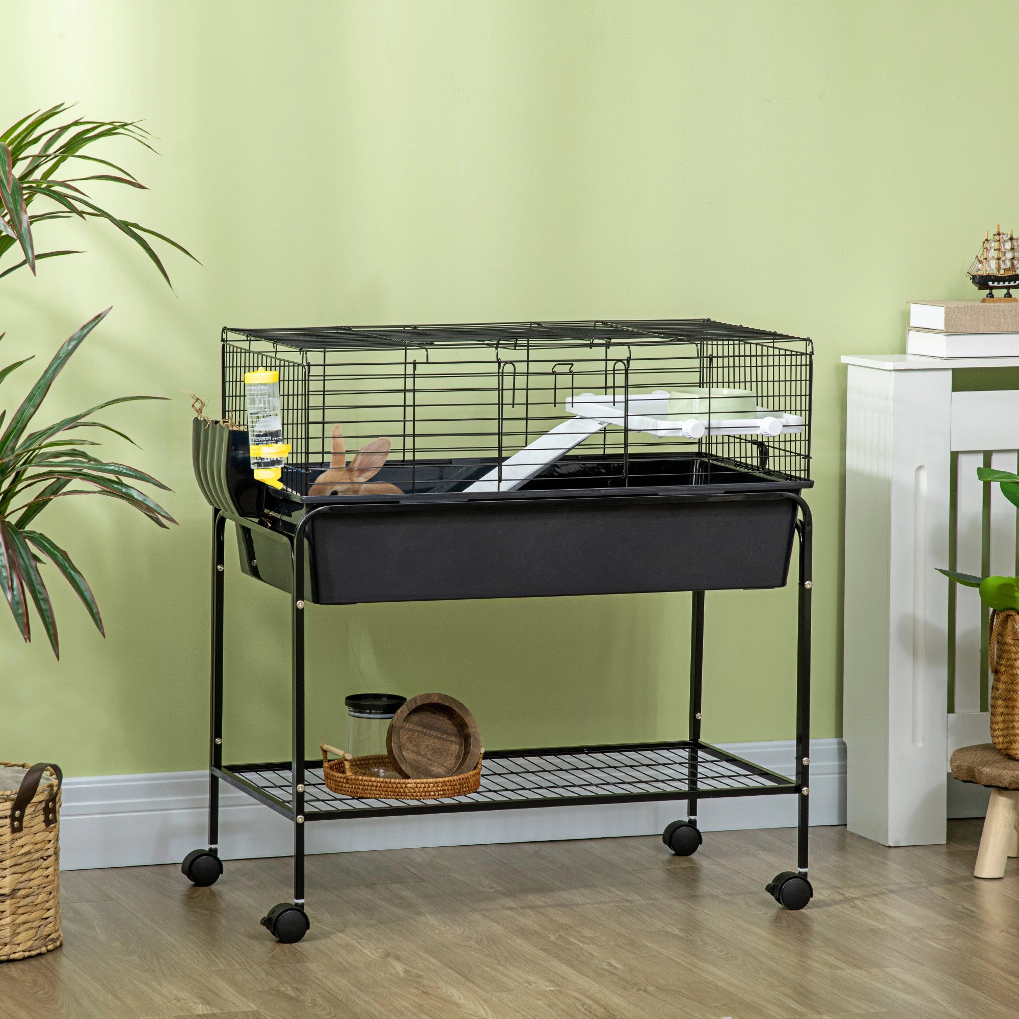 Heavy-Duty Small Animal Playpen Cage, Metal Pet Exercise Pen for Rabbits, Hamsters, Guinea Pigs, Indoor Outdoor Use