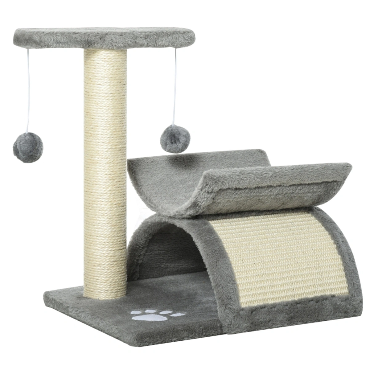 Cat Tree & Condo for Cats, Multi-Level Scratch Post with Sisal Perch, Kitty Furniture Play Tower
