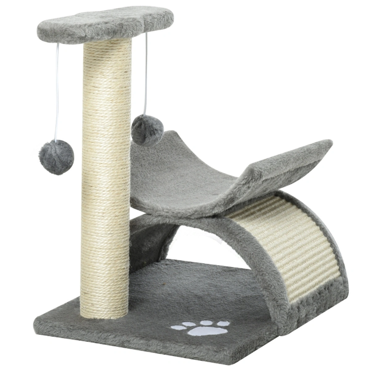 Cat Tree & Condo for Cats, Multi-Level Scratch Post with Sisal Perch, Kitty Furniture Play Tower view 3