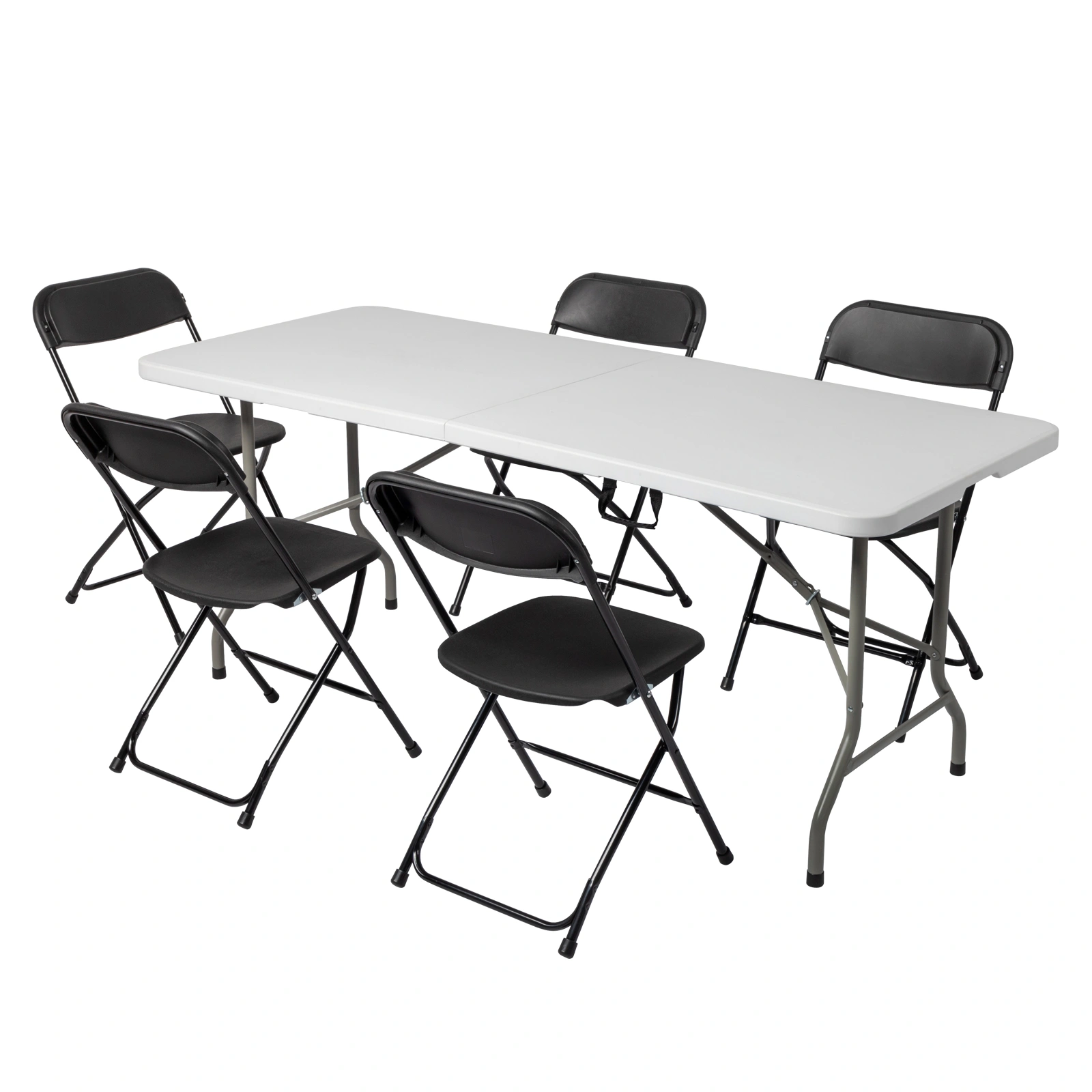 6' Folding Table Portable Plastic Indoor Outdoor Picnic Party Dining Camping Tables view 105
