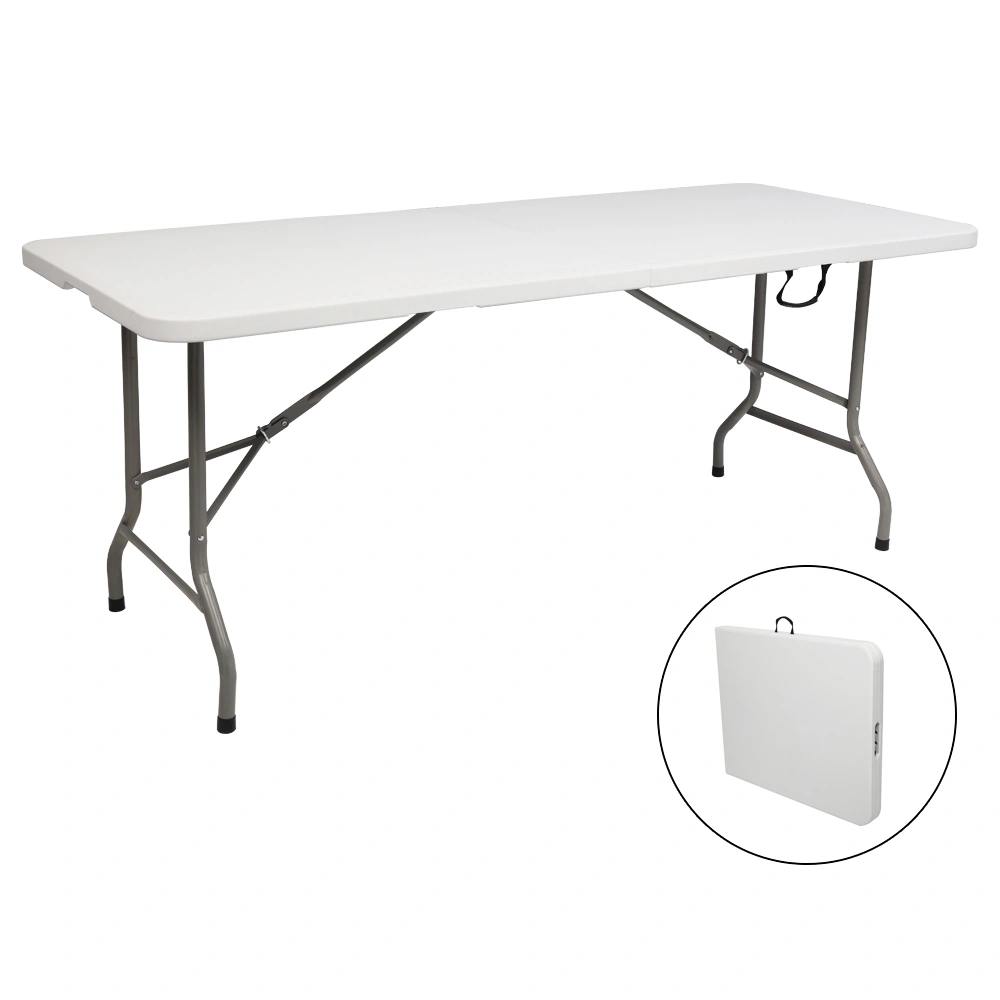6' Folding Table Portable Plastic Indoor Outdoor Picnic Party Dining Camping Tables view 37