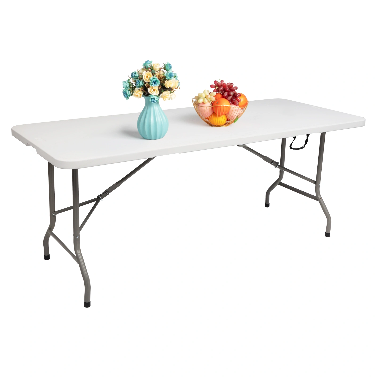 6' Folding Table Portable Plastic Indoor Outdoor Picnic Party Dining Camping Tables view 64