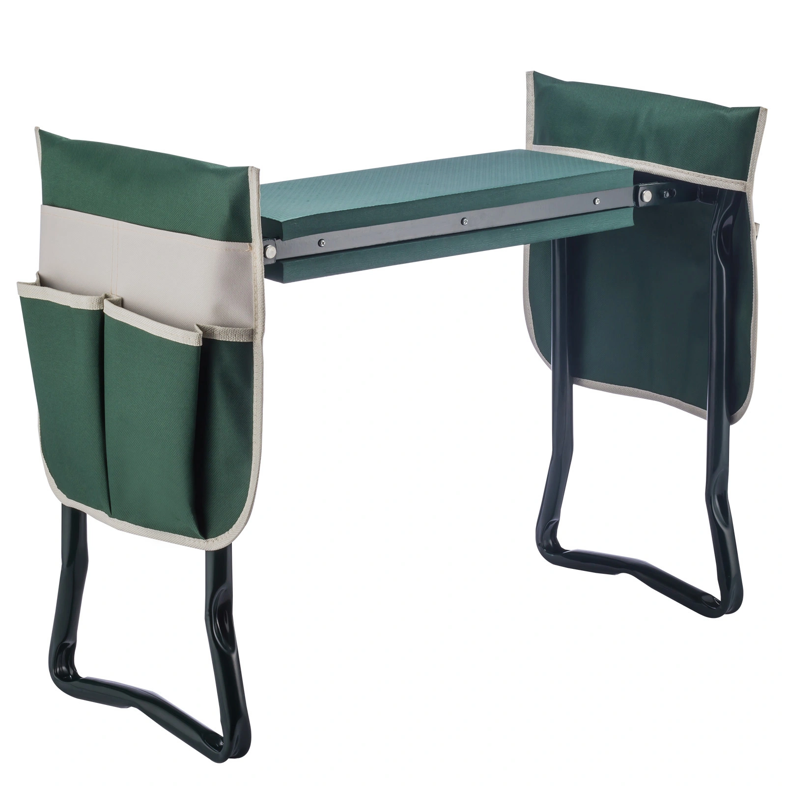 1 Pack Garden Kneeler Stool with 2 Tool Bags & Gloves Outdoor Gardening view 3
