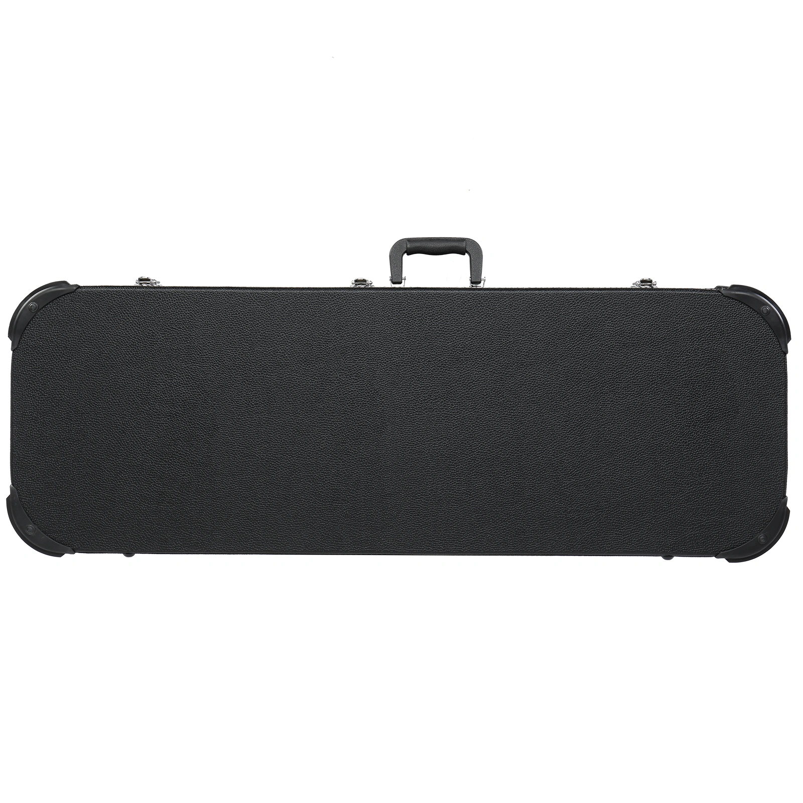 Electric Guitar Square Hard Case with Protective Sleeve Fits ST TL Burning fire 170 Style Electric Guitar Blac view 11