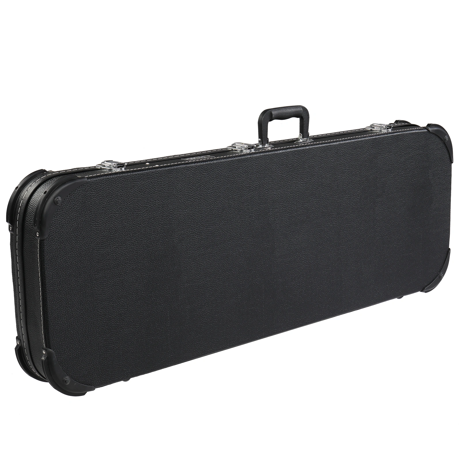 Electric Guitar Square Hard Case with Protective Sleeve Fits ST TL Burning fire 170 Style Electric Guitar Blac view 12