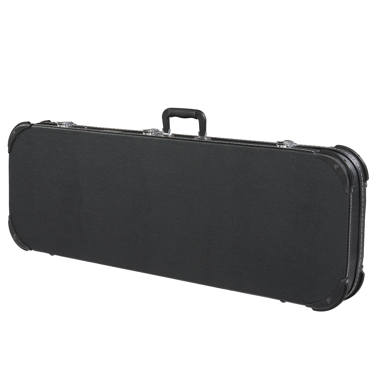 Electric Guitar Square Hard Case with Protective Sleeve Fits ST TL Burning fire 170 Style Electric Guitar Blac view 15