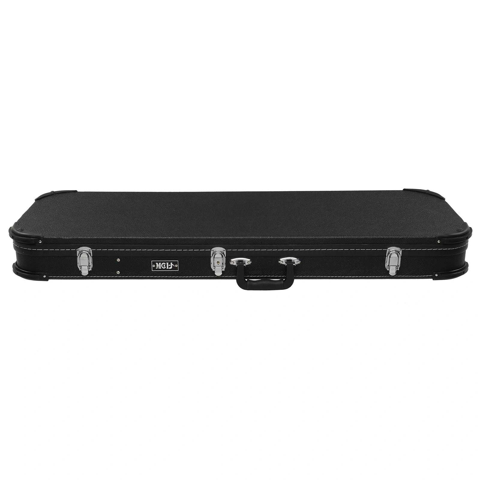Electric Guitar Square Hard Case with Protective Sleeve Fits ST TL Burning fire 170 Style Electric Guitar Blac view 5