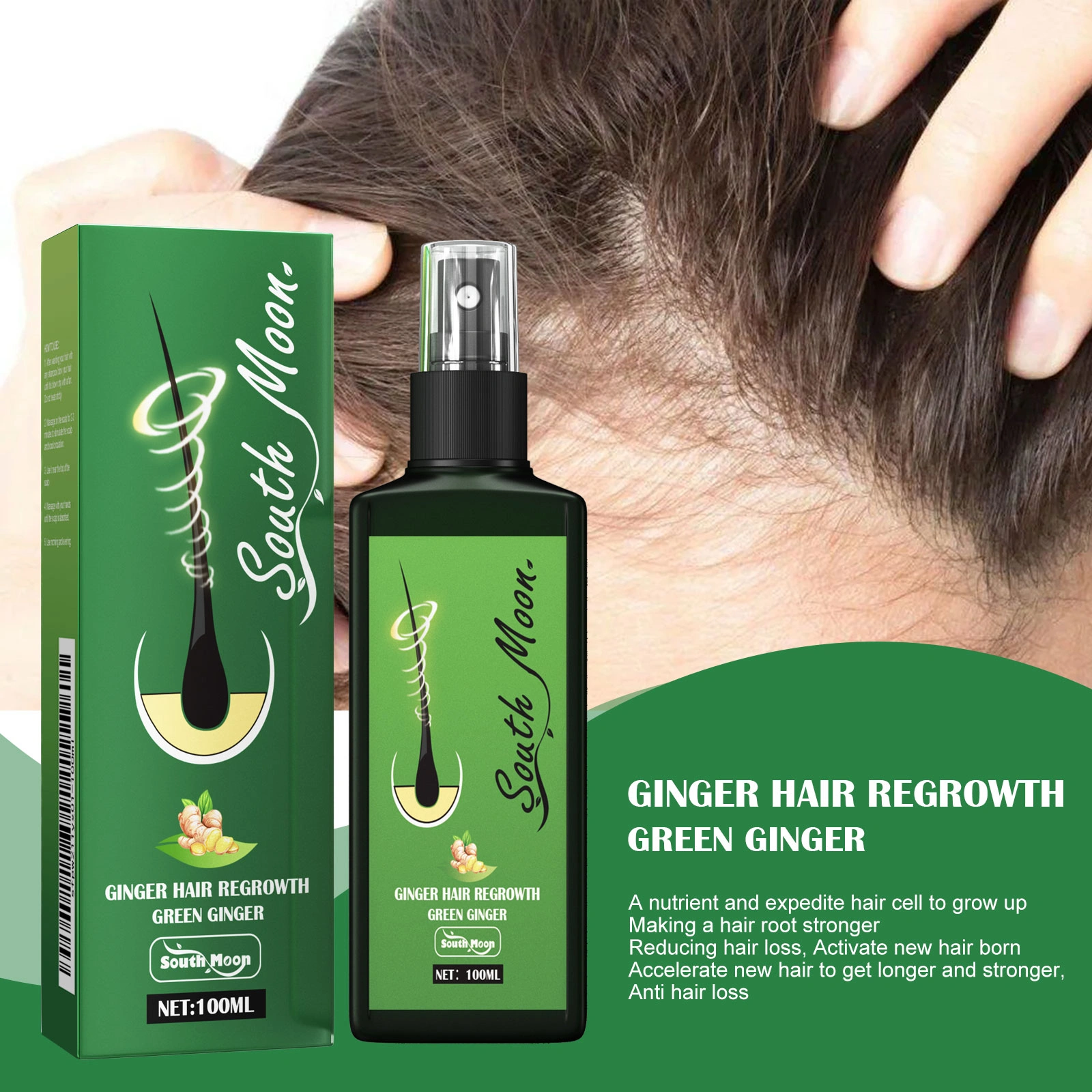 Hair Growth Fluid Serum Boosts Thickness Stimulates Follicles for Men and Women view 2